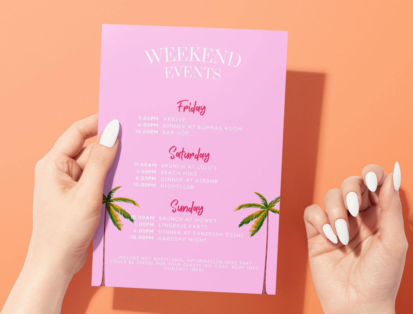 Charleston Bachelorette Party Itinerary and Invitation, Coastal Bachelorette, Beach Bachelorette, Girl Trip Weekend