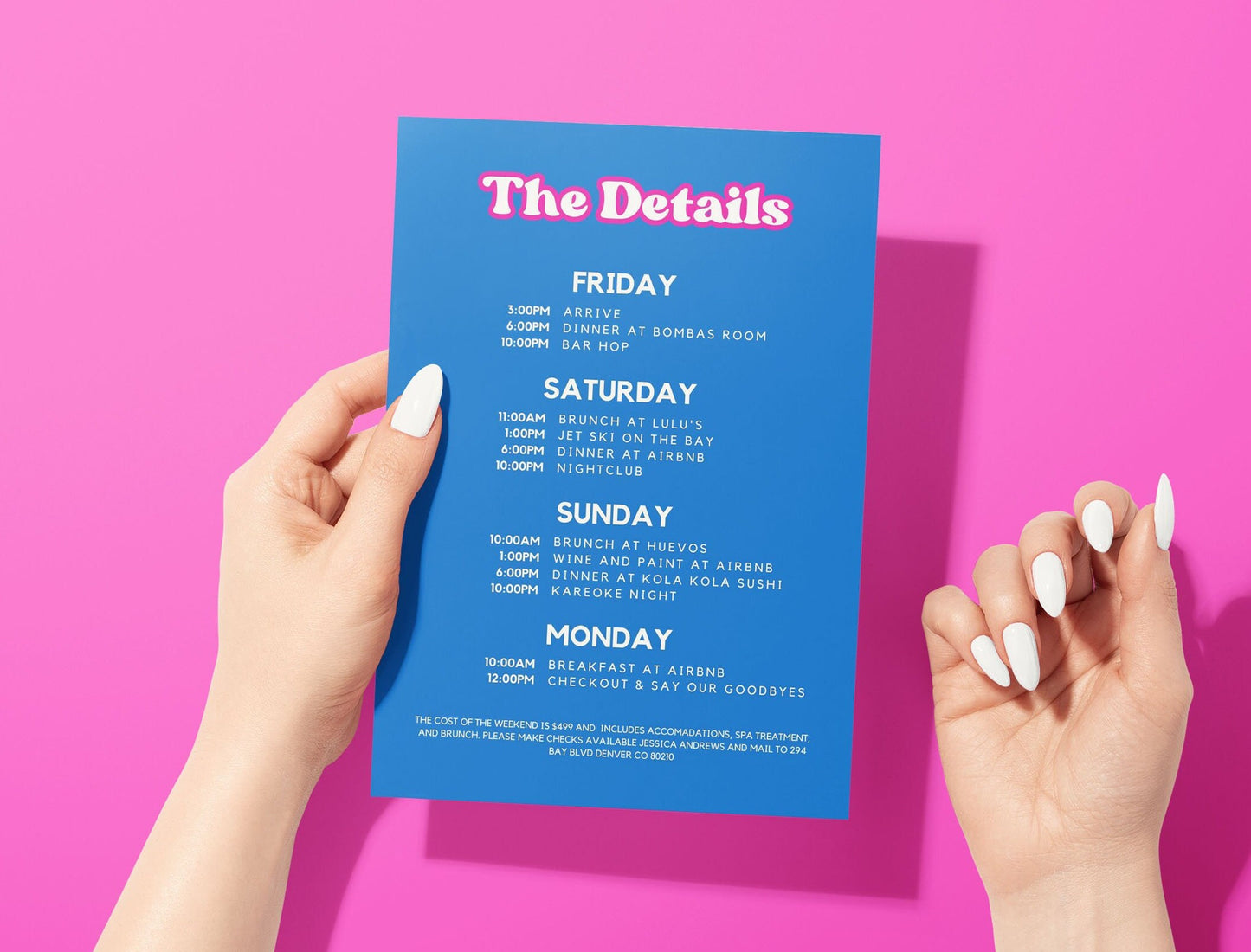 Last Splash Bachelorette Party Invitation and Itinerary For Beach Bachelorette, Florida Bachelorette Party, Digital Invite, Canva Template